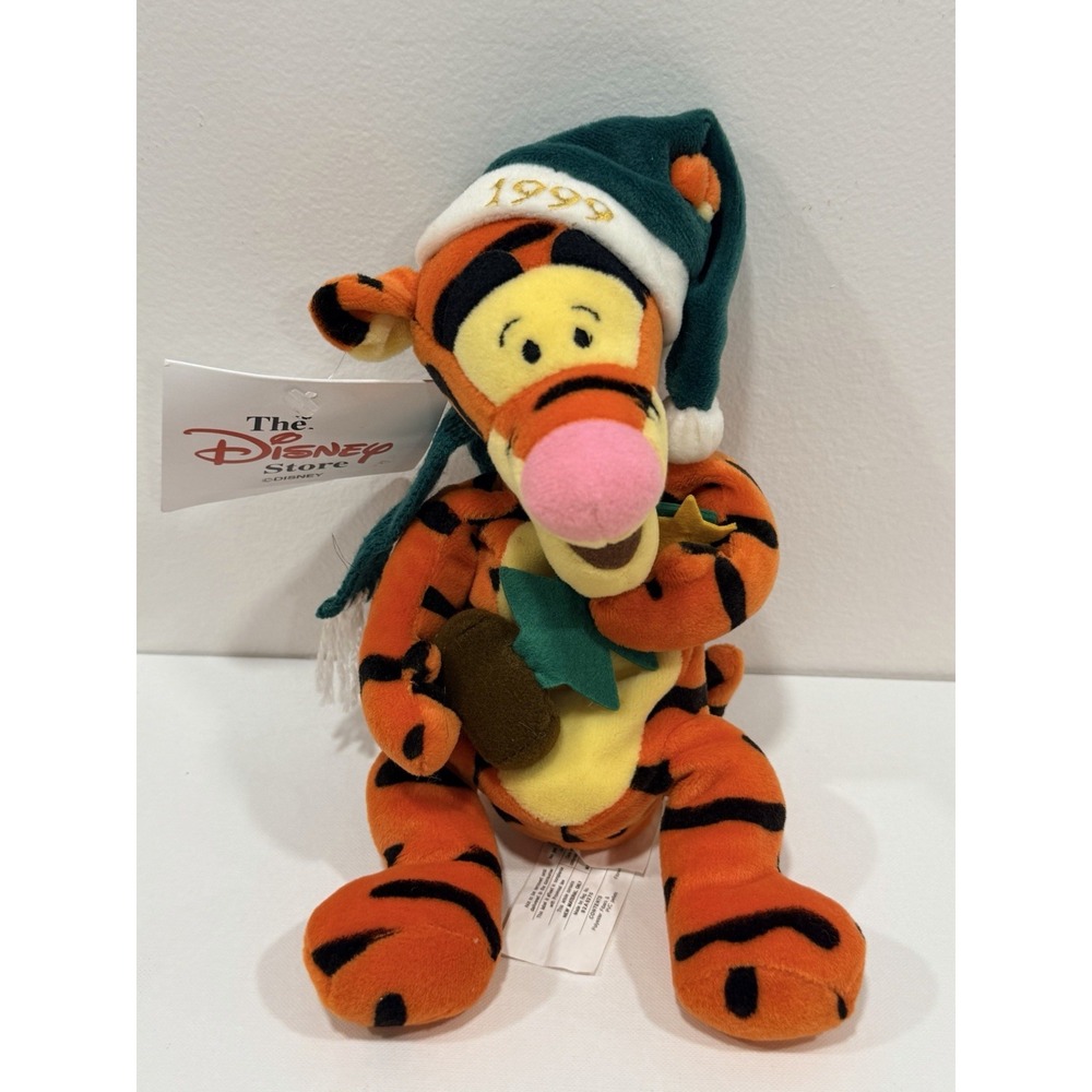 NWT Disney Store 1999 Winnie The Pooh Mini Bean Bag X-mas Tree Tigger 9"